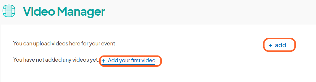 an image showing users what to click when they want to add a new video