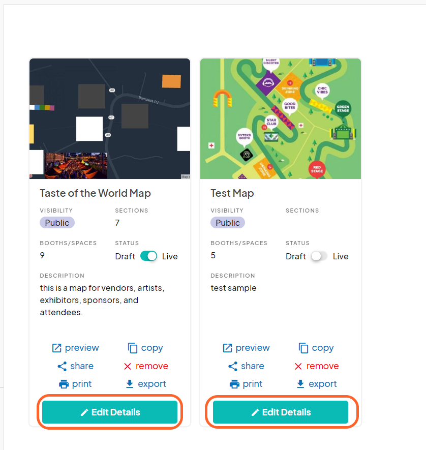 an image showing users where to click to edit their maps