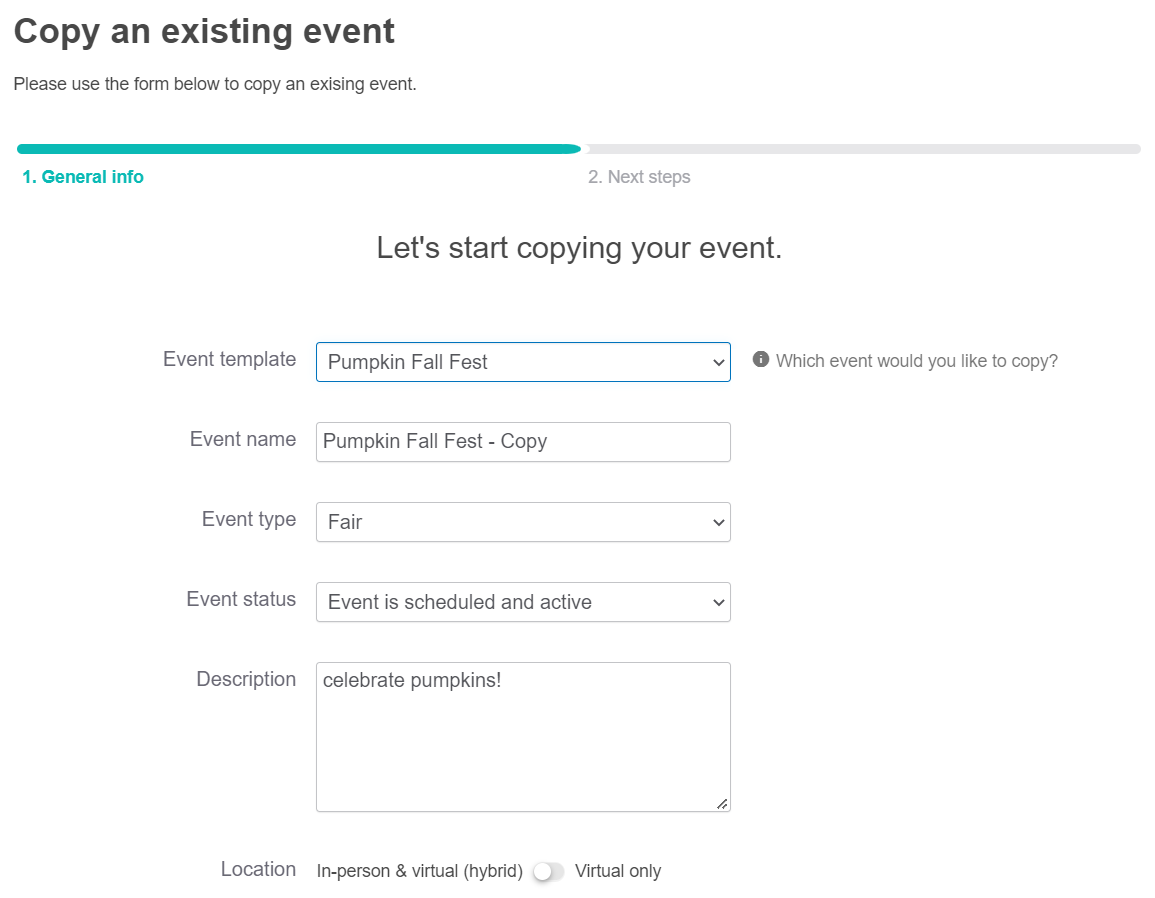 an image showing users the event details page