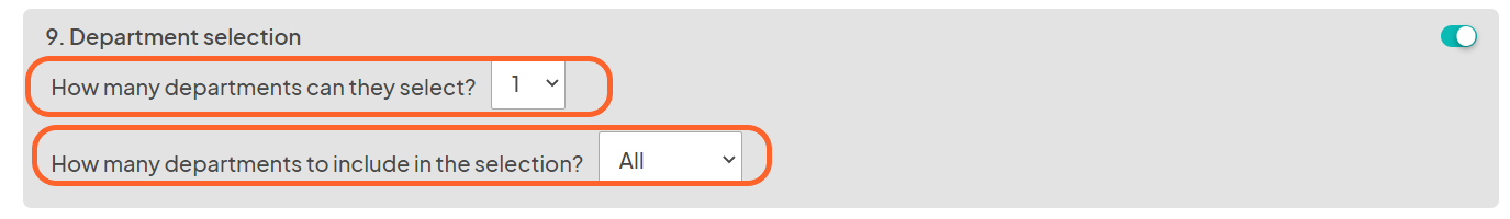 an image showing users the additional questions in question nine