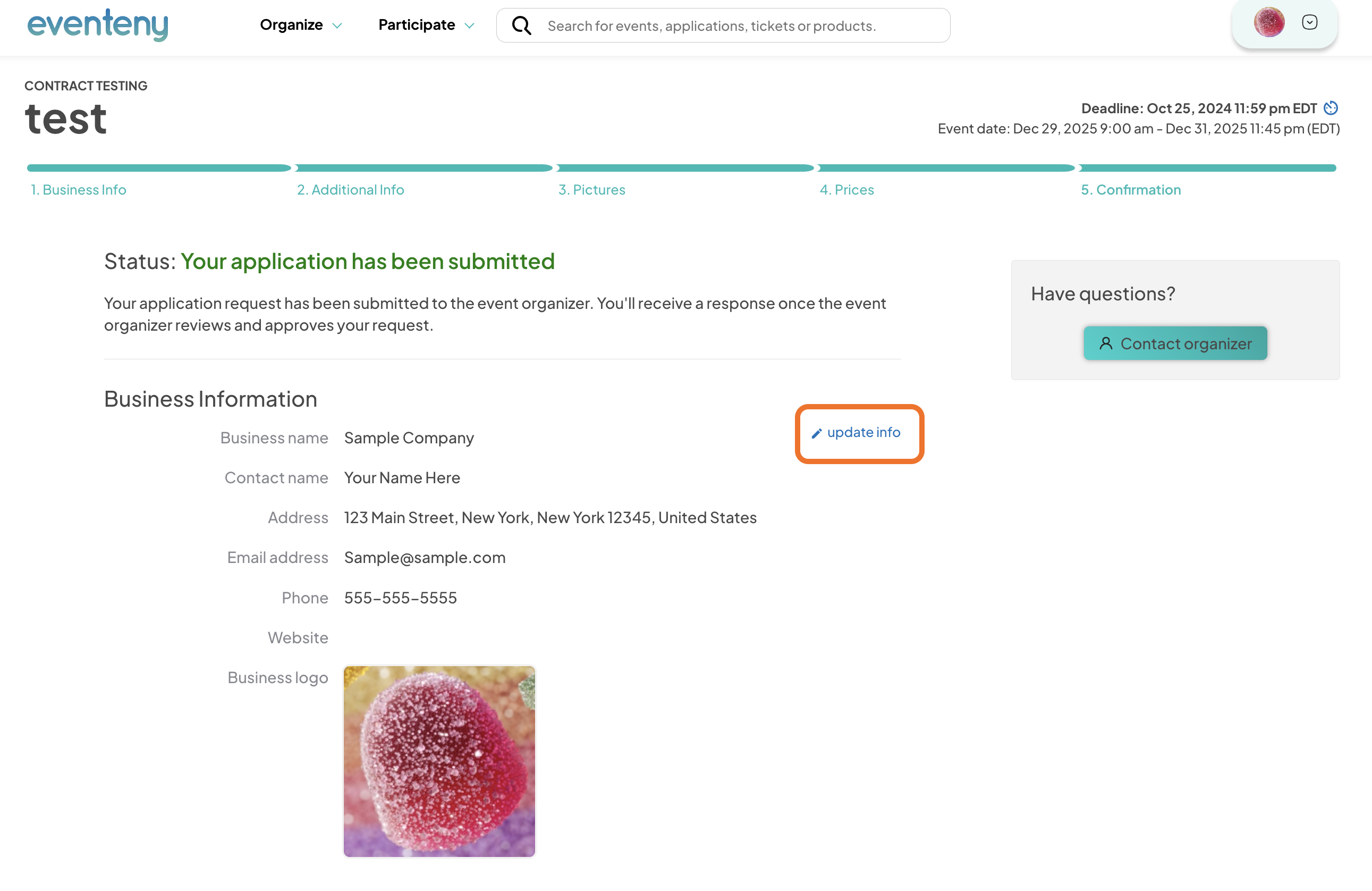 Applying to Events on Eventeny – Eventeny