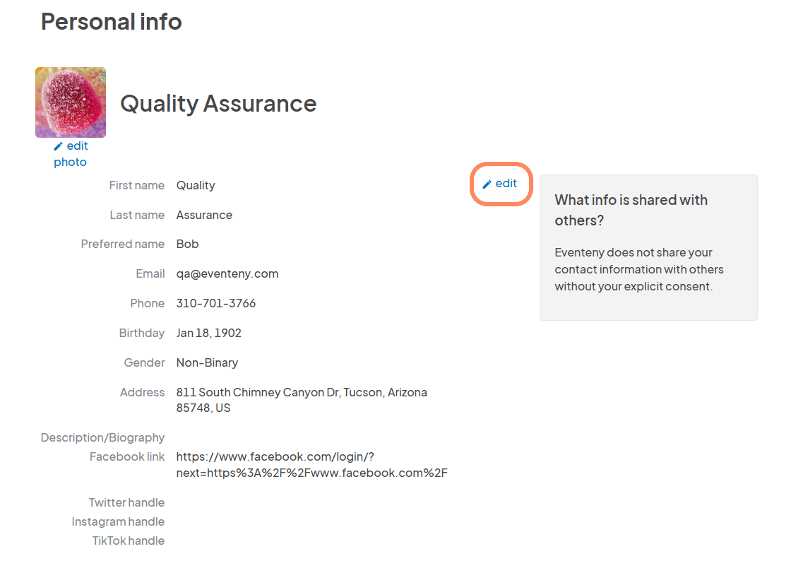 an image showing users to click on edit button at the top right of the section.