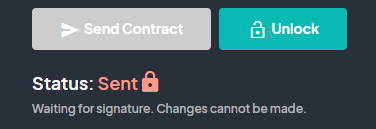 an image showing users the submission receipt when a contract is sent.