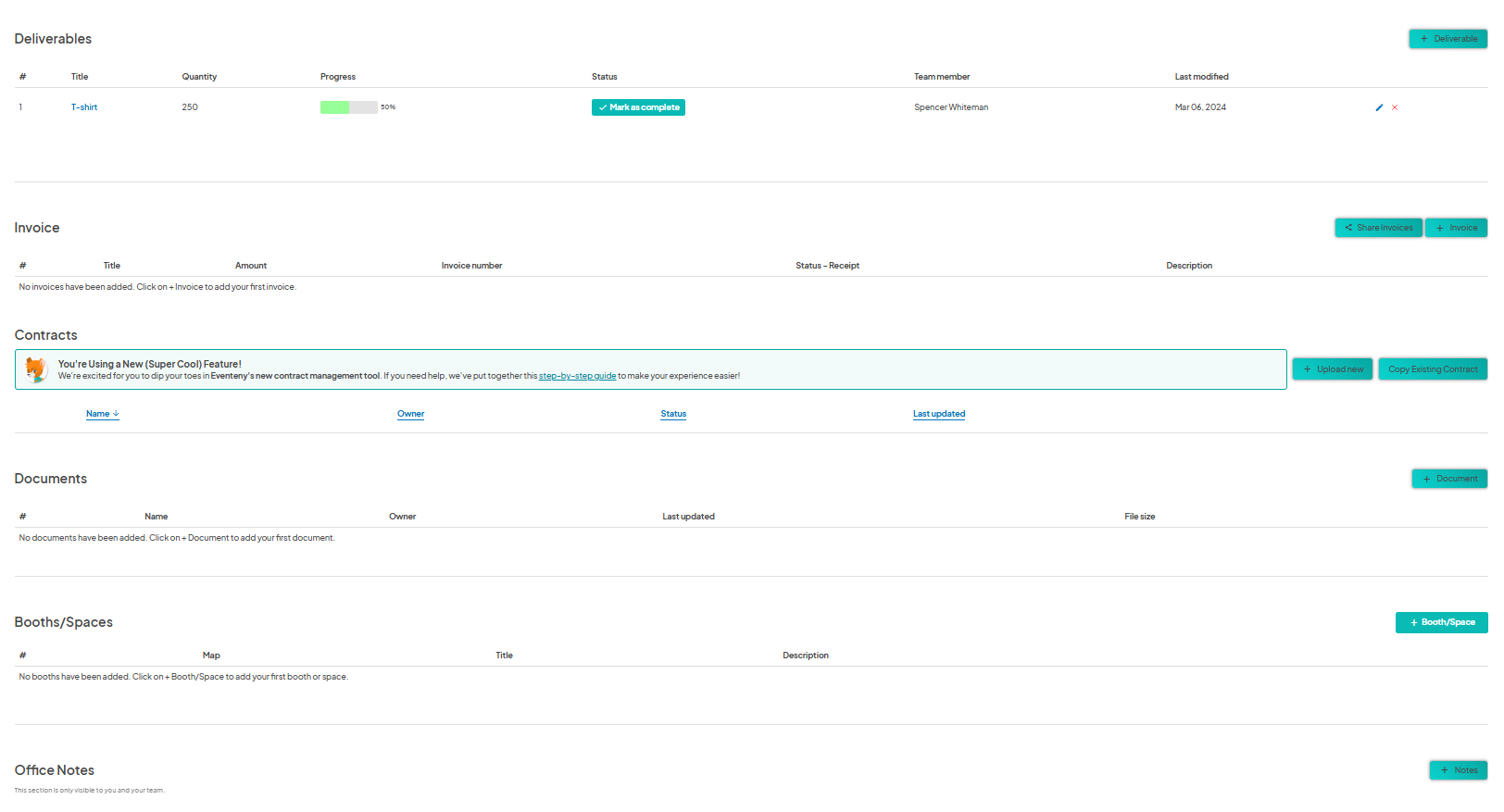 The image depicts a business information page with a text box layout. It displays buttons for message, withdraw, approve, reject, and waitlist.