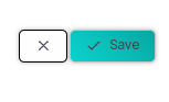 A button section with a 'Save' button next to a cancel icon.