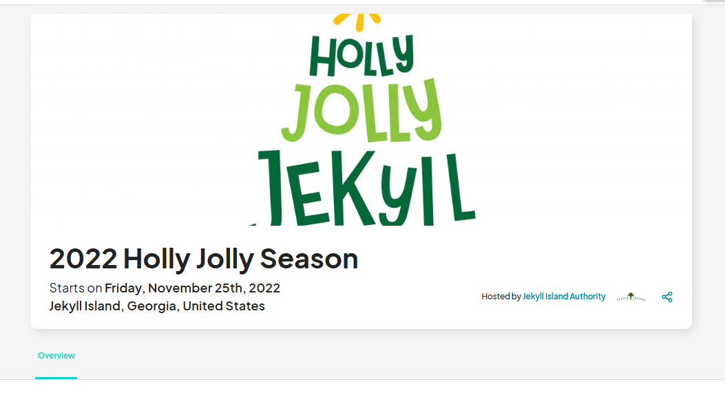 Screenshot of an event page on Eventeny, highlighting the absence of a 'Tickets' section for a free event.