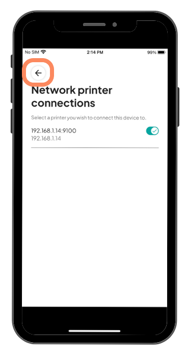The mobile interface displays the 'Connected successfully' screen with a device connected. The 'Complete setup' button is highlighted with an orange outline, indicating the next step in the process.