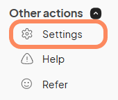 an image showing where to find the event settings on the event dashboard