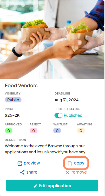An image showing users the copy icon, highlighted with an orange circle.